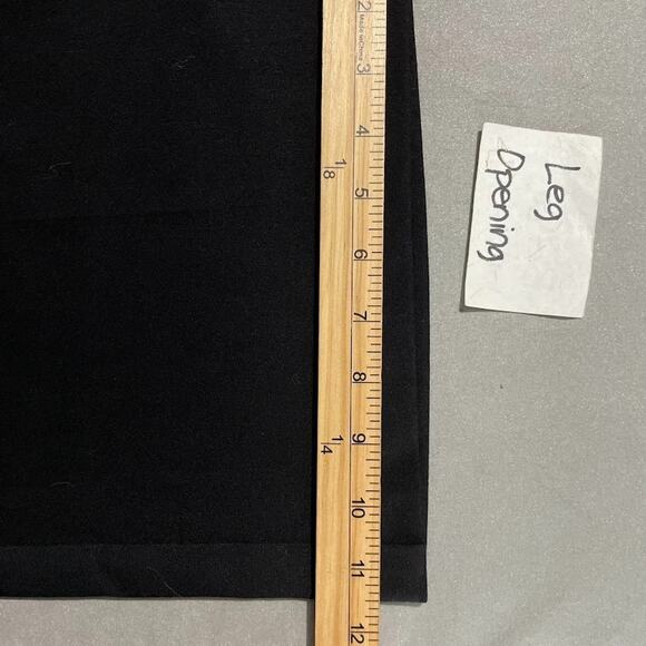 Maurices Trousers Size 15 16 Long Black Wide Leg Flare Pants Y2K Office Goth - Picture 12 of 12